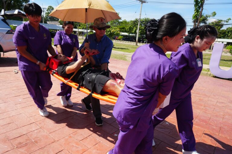 การฝึกปฏิบัติ MCI เรียนรู้การช่วยชีวิตในสถานการณ์อุบัติภัยหมู่